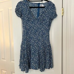 Princess Polly Blue Floral mini dress